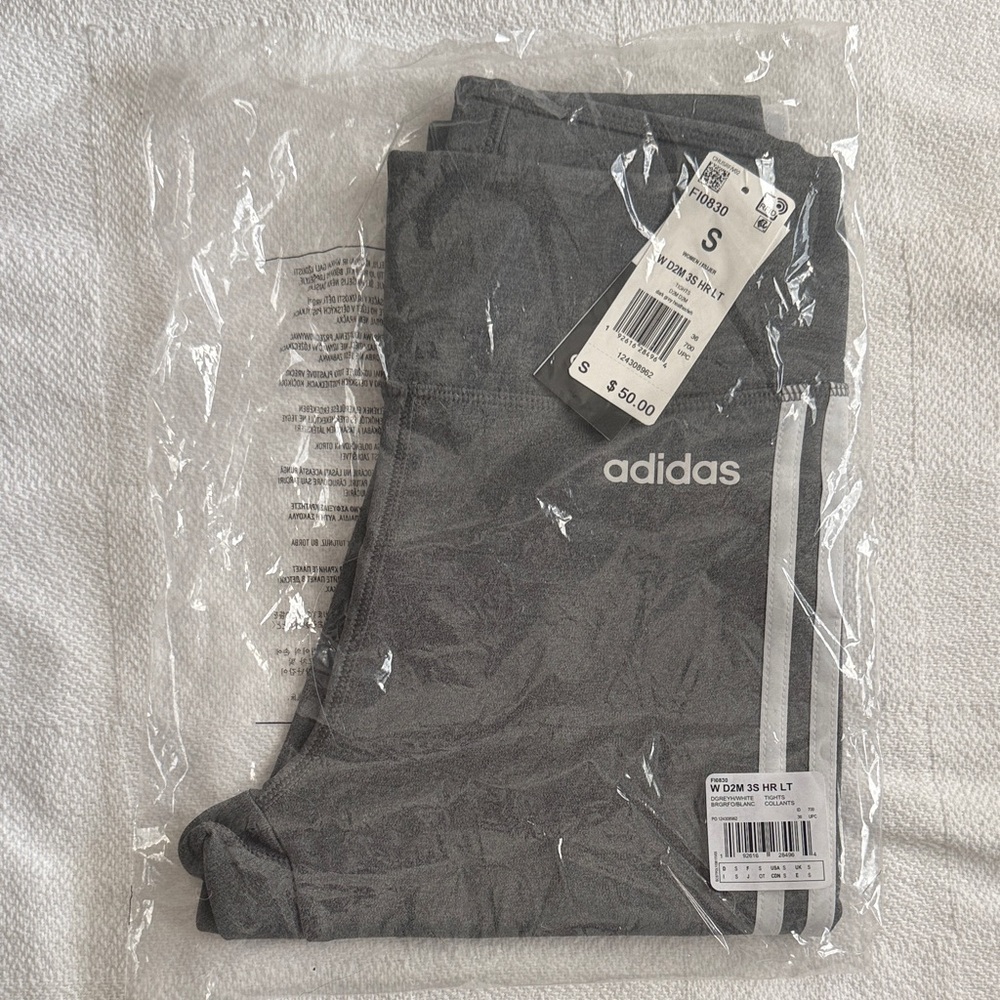 Adidas Gray Leggings - still in bag with tags